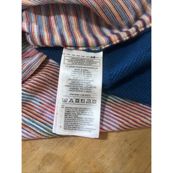ADIDAS x MISSONI Multi-Colored PRIMEKNIT CRU RUNNING Tee T-Shirt Men’s Sz S - Picture 7 of 7